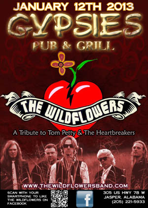 Jasper, The Wildflowers are coming Jan. 12!