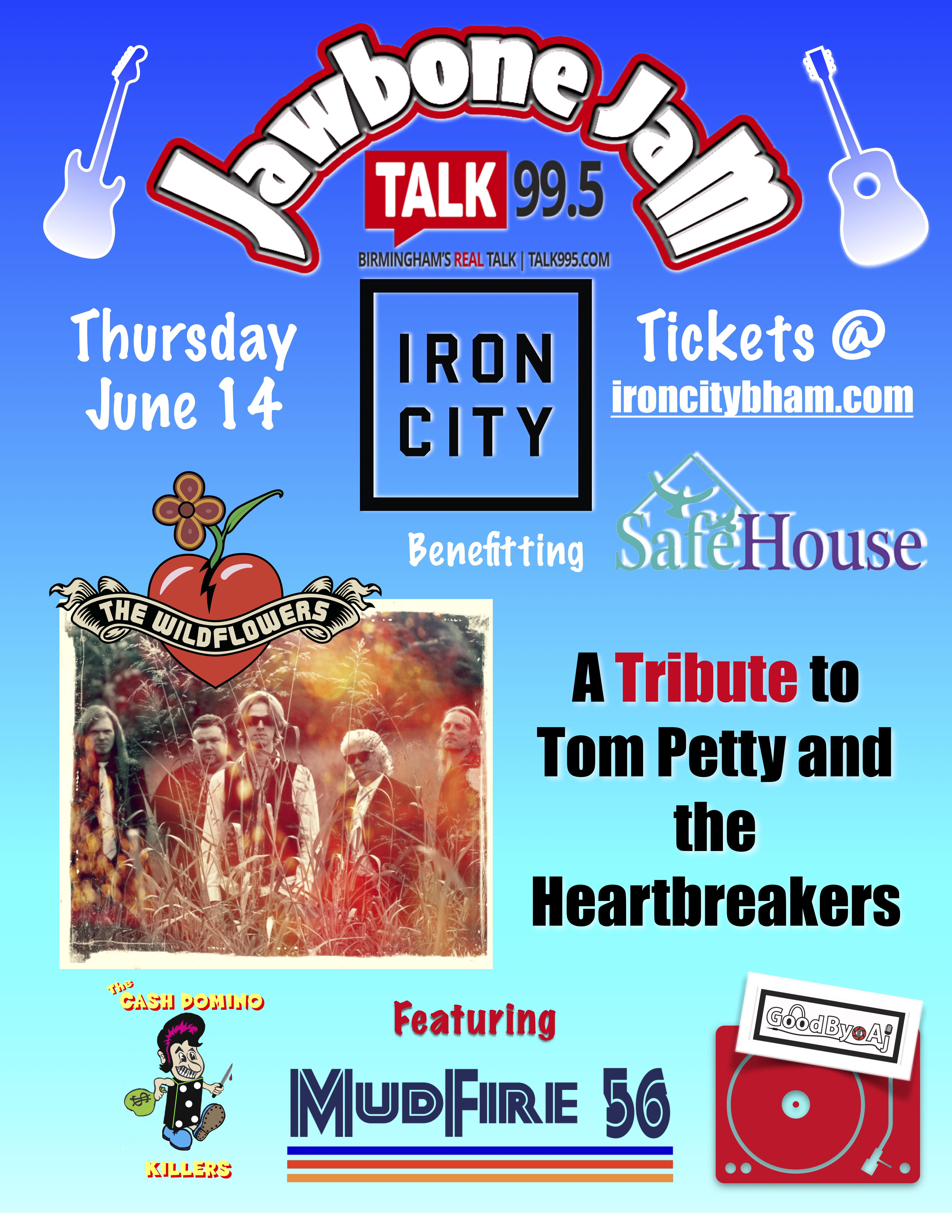 The Wildflowers at Iron City Talk 99.5 Jawbone Jam in Birmingham AL on 06/14/18