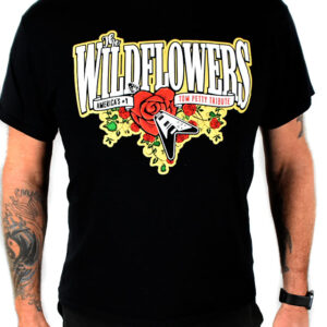 BLACK/COLOR TEE The Wildflowers - Black with 6 color logo t-shirt