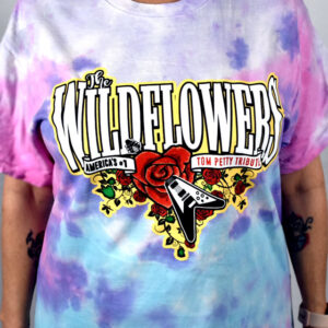 Tie Dye, The Wildflowers 6 color logo t-shirt, Cotton Candy