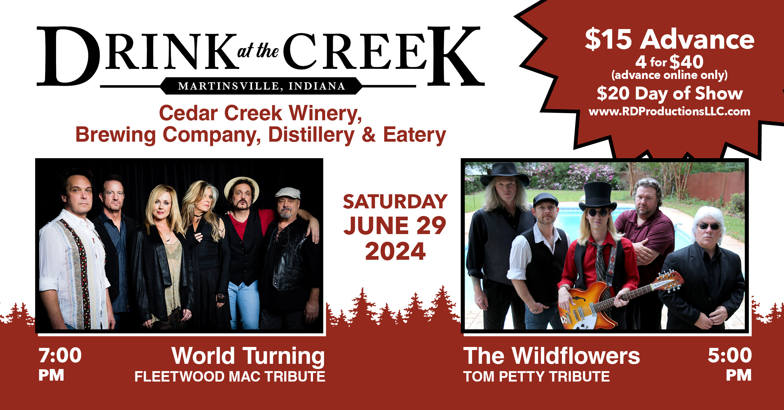 The Wildflowers at Cedar Creek Winery in Martinsville IN June 29, 2024