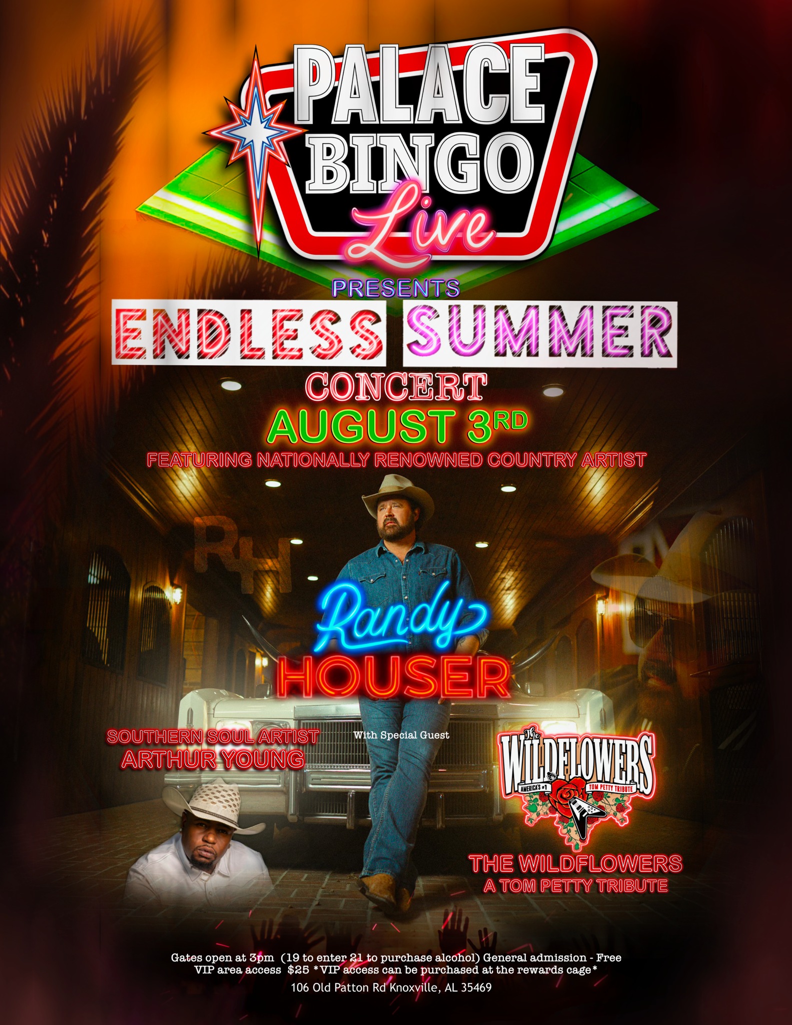 The Wildflowers at Endless Summer Concert in Knoxville AL August 3, 2024