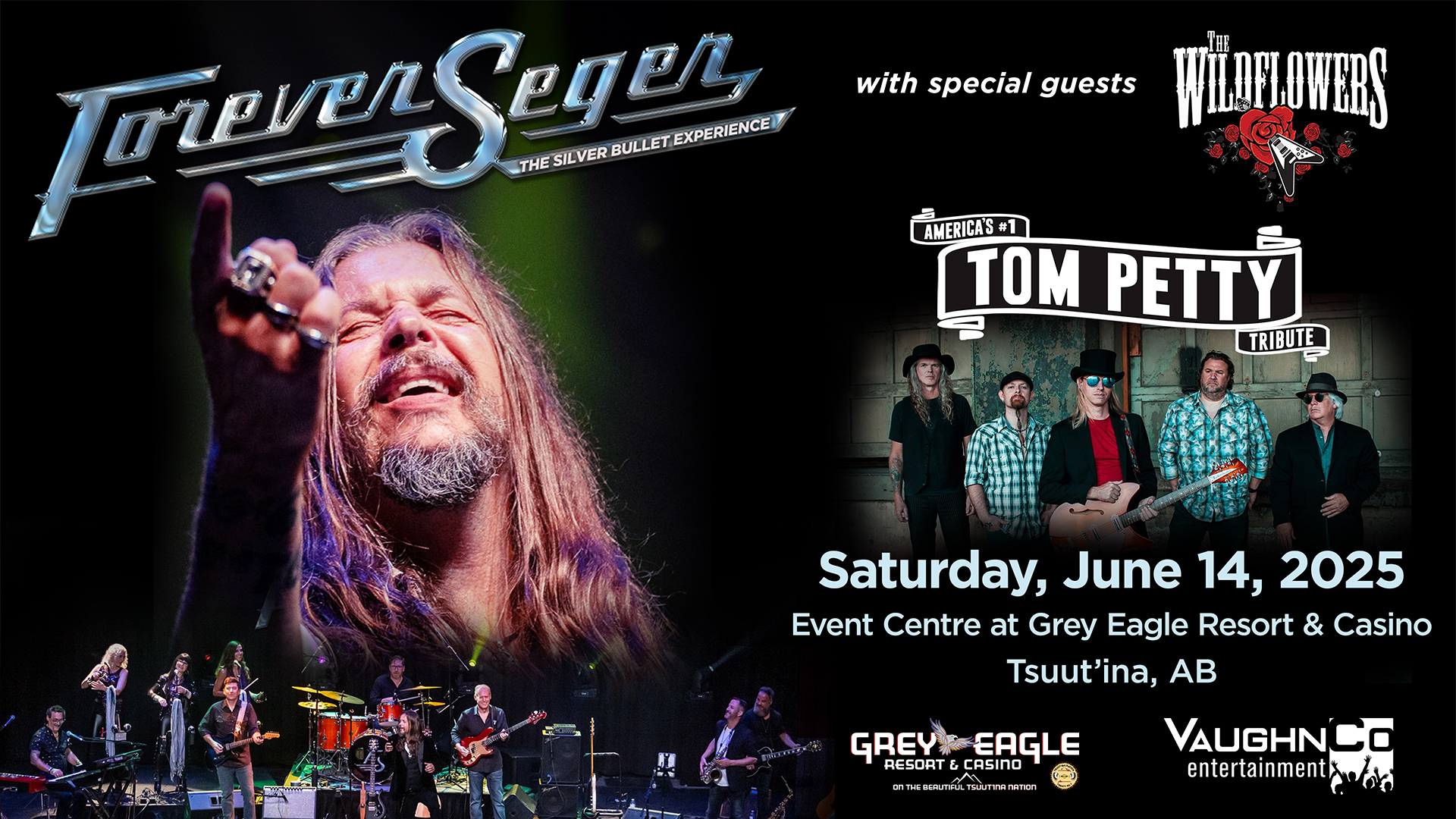 The Wildflowers and Forever Seger at Grey Eagle Event Centre in Calgary, AB June 14, 2025