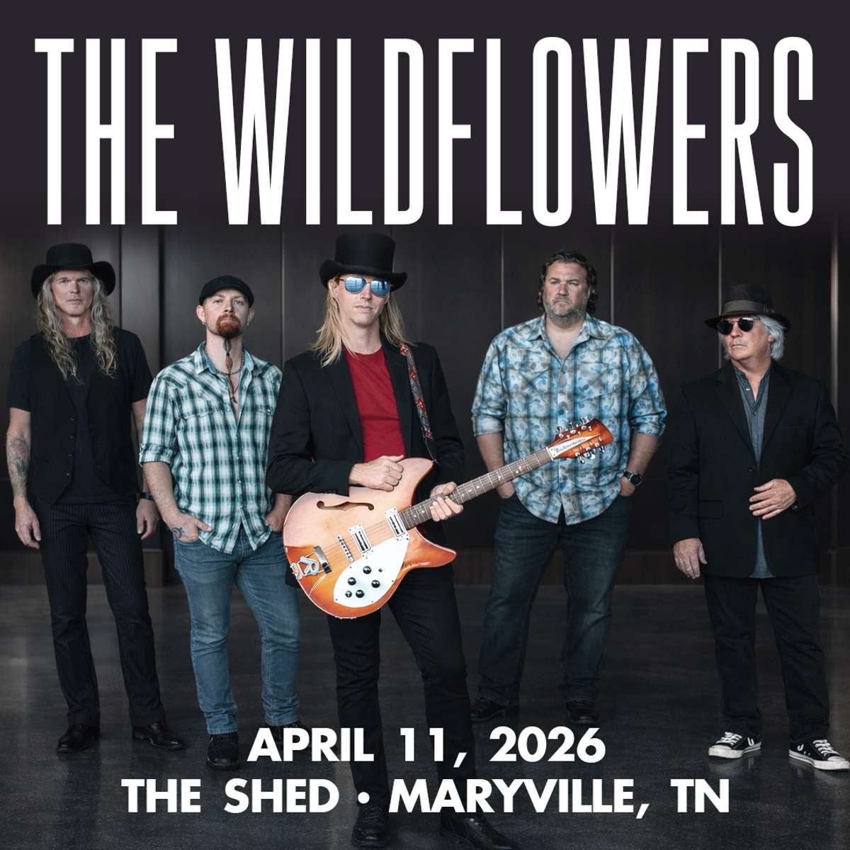 The Wildflowers Tom Petty Tribute Band performing live at The Shed Maryville